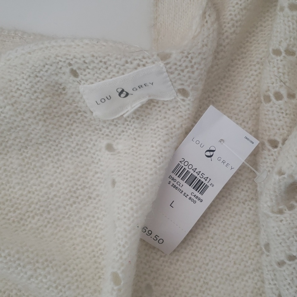 Lou & Grey Wool and Alpaca Sweater NWT - Picture 7 of 8